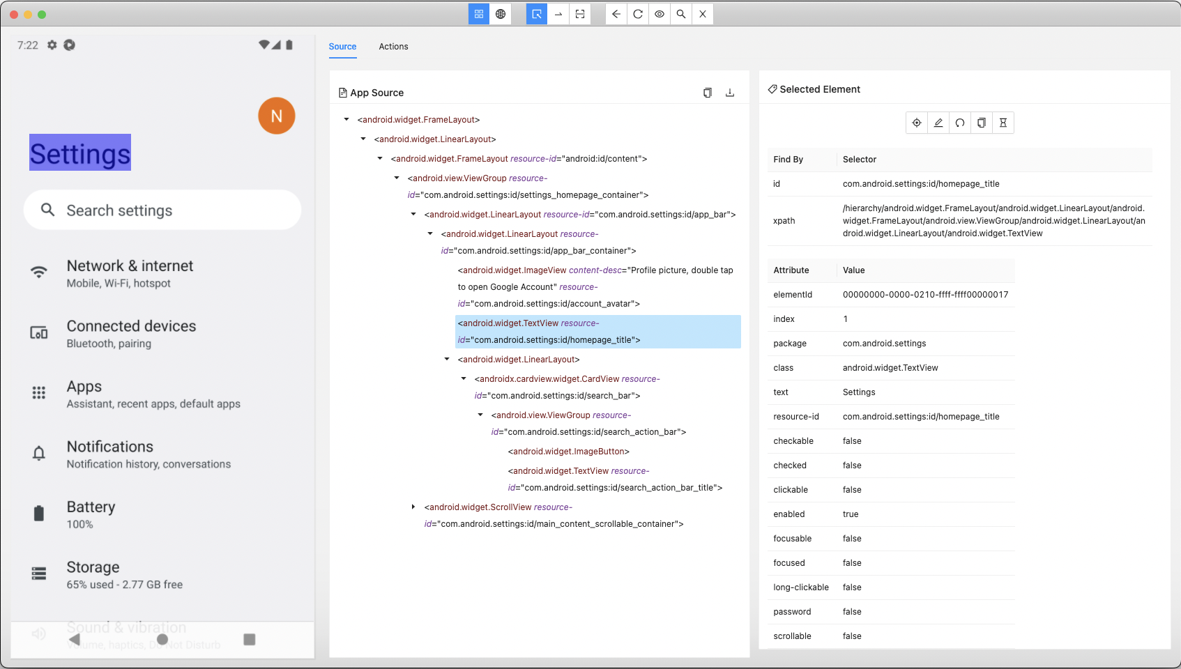 Using Appium Inspector (Classic)